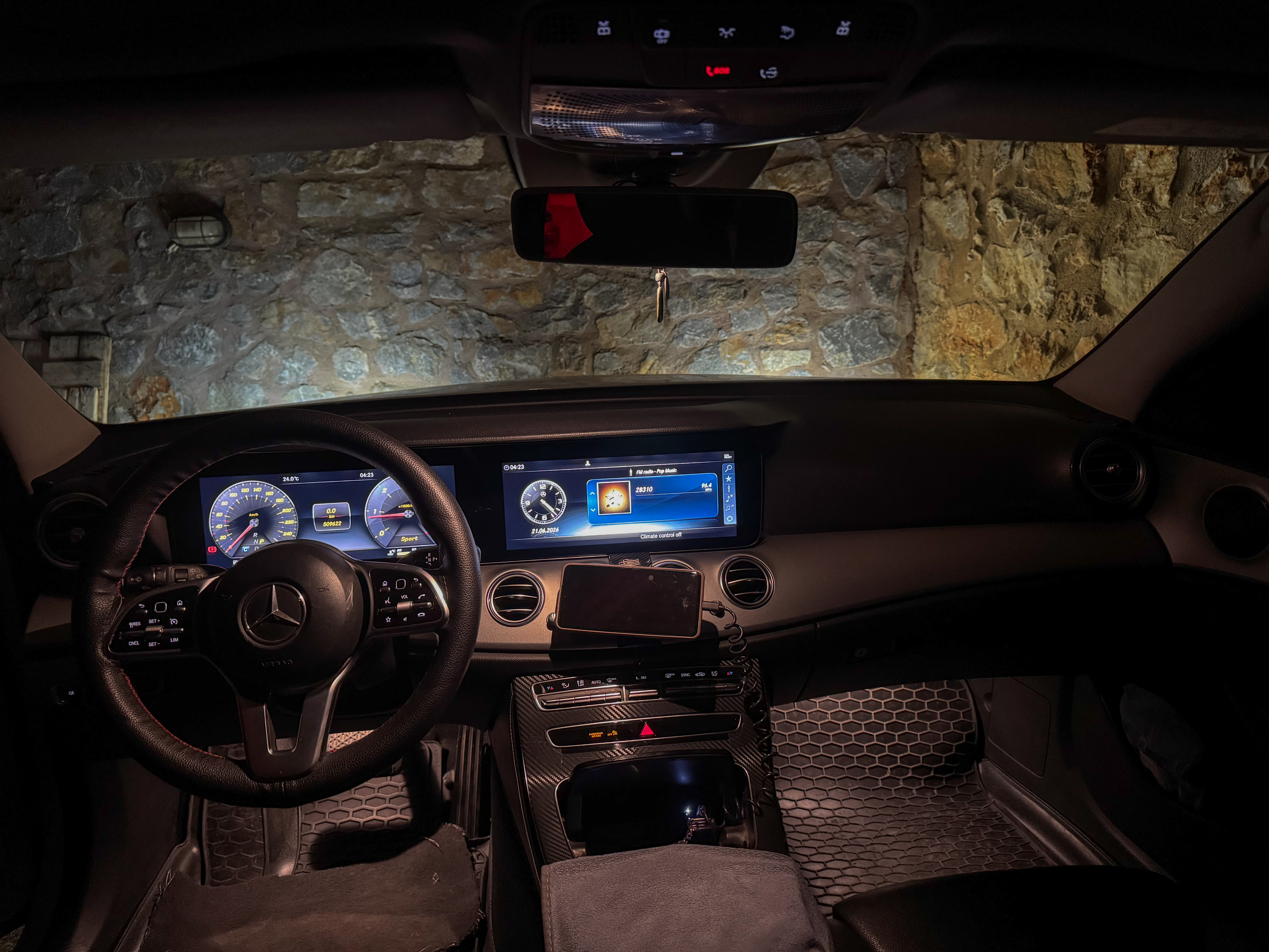 Mercedes taxi interior